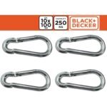 STEEL CARABINER 4 PCS BLACK + DECKER - Image 2