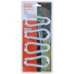 STEEL CARABINER 4 PCS BLACK + DECKER - Image 5
