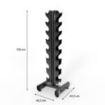 STR36 VERTICAL SEMI COMMERCIAL HMS WEIGHT AND DUMBBELL RACK - Image 4