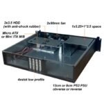 TECHLY COMPACT ATX RACK PC CASE 19 INCH 2U BLACK I-CASE IPC-240L - Image 4