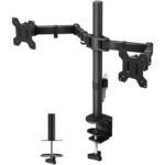TECHLY DOUBLE DESK ARM 2X LED/LCD 13-27 CA