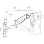 Techly ICA-LCD G112 TV mount for 81.3 cm (32") TVs Black - Image 3