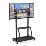 TECHLY MOBILE TV STAND LED/LCD/PDP 55-100 INCHES 150KG WITH SHELF ICA-TR30 - Image 5