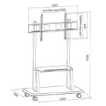 TECHLY MOBILE TV STAND LED/LCD/PDP 55-120 INCHES 1 - Image 3