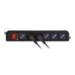 TECHLY POWER STRIP WITH UPS CABLE - 6 OUTLETS - Image 4