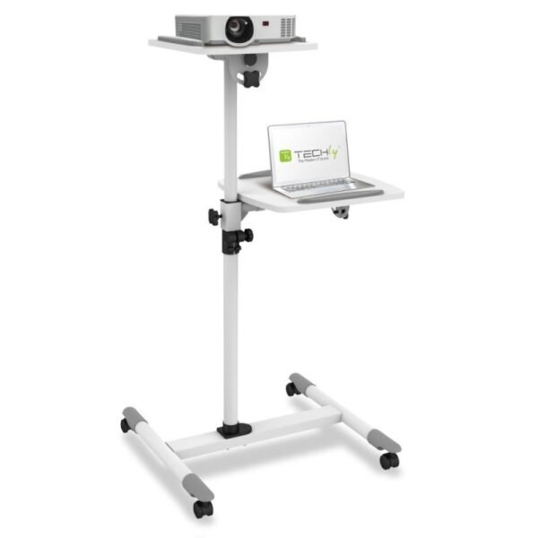 TECHLY PROJECTOR TABLE HIGH WHITE