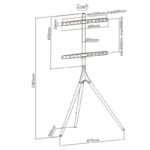 TECHLY TRIPOD FLOOR STAND TV LED/LCD 45-65 CA - Image 3