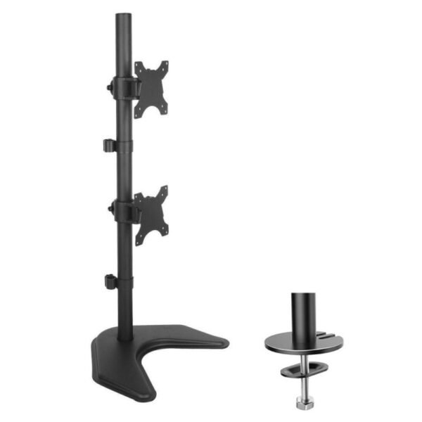 TECHLY VERTICAL DESK STAND FOR 2 MONITORS 13-27" LCD 10KG