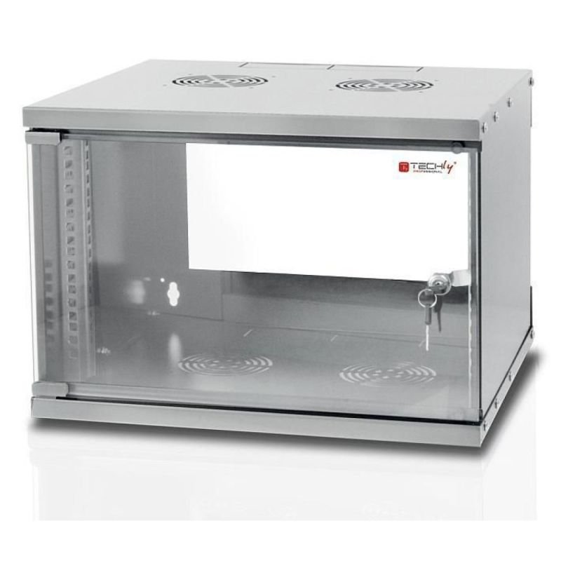 lupin-wear-ca-techly-wall-hung-cabinet-eco-19-6u-450mm-assembled-gray-022229-2342886 TECHLY WALL-HUNG CABINET ECO 19 6U/450MM ASSEMBLED GRAY 022229 - Image 1