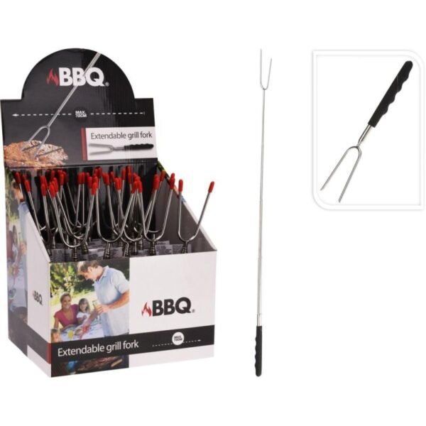 TELESCOPIC GRILL FORK 24-72CM