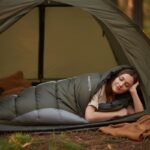 TRIP GREEN-GRAY TOURIST SLEEPING BAG WITH COMPRESSION 210X80X50CM ENERO CAMP - Image 4