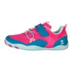 Trollkids Skaland Barefoot Hiker Shoes Bright Pink/Marsh Blue/Aquamarine Mist - Image 2