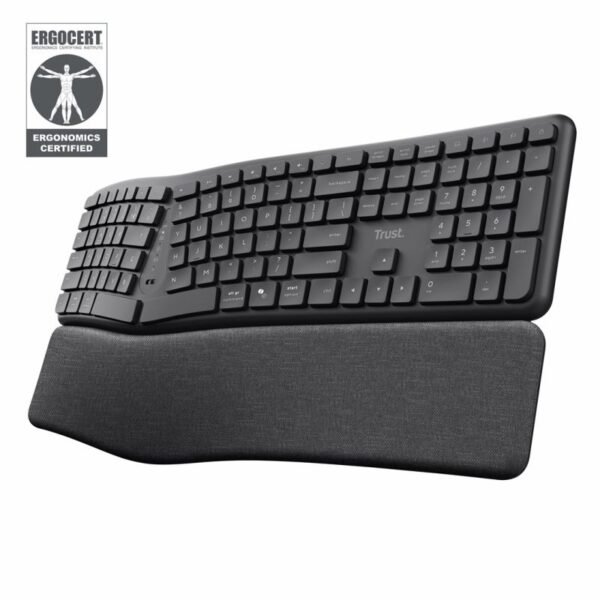 TRUST Keyra multidevice wireless ergonomic keyboard