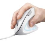 TRUST Verto ERGO vertical ergonomic White mouse - Image 5