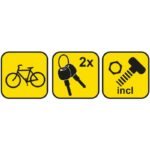 U-LOCK BIKE LOCK + CABLE 10X1200mm DUNLOP - Image 6