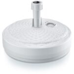 UMBRELLA BASE ROUND WHITE RATTAN