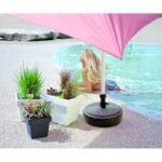 UMBRELLA BASE ROUND WHITE RATTAN - Image 2