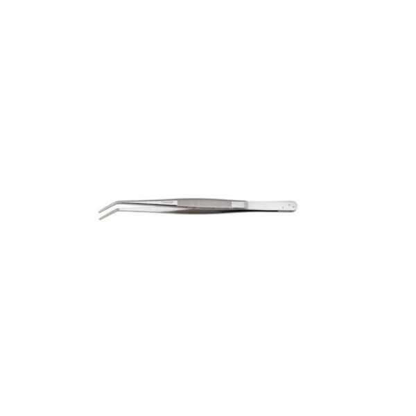 UNIOR Flat bent tweezers 155