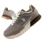 US Polo Assn sports shoes sneakers mens fashionable comfortable brown