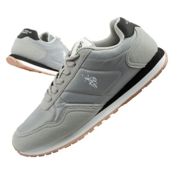 US Polo Assn sports shoes sneakers mens fashionable comfortable gray