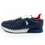 US Polo Assn sports shoes sneakers mens fashionable comfortable navy blue - Image 2