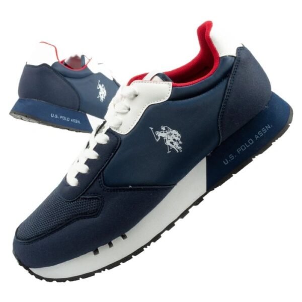 US Polo Assn sports shoes sneakers mens fashionable comfortable navy blue