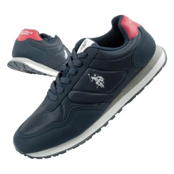 US Polo Assn sports shoes sneakers mens fashionable comfortable navy blue