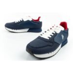 US Polo Assn sports shoes sneakers mens fashionable comfortable navy blue - Image 8