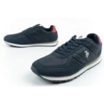 US Polo Assn sports shoes sneakers mens fashionable comfortable navy blue - Image 8