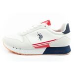 US Polo Assn sports shoes sneakers mens fashionable comfortable white - Image 2
