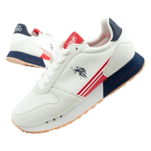 US Polo Assn sports shoes sneakers mens fashionable comfortable white
