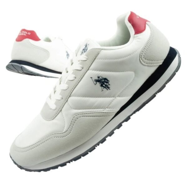 US Polo Assn sports shoes sneakers mens fashionable comfortable white