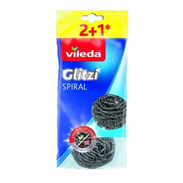 Vileda Glitzi Spiral steel scourer 3 pcs.