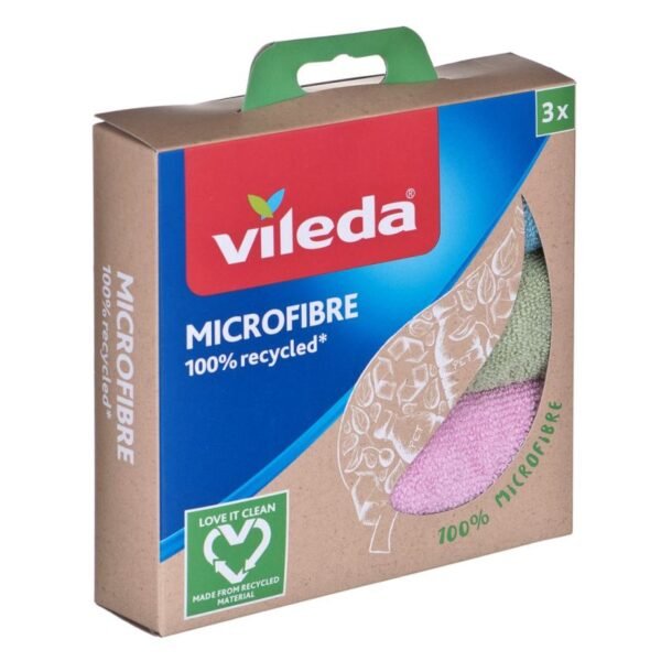 Vileda Microfiber Cloth 100% Recycled 3 pcs.