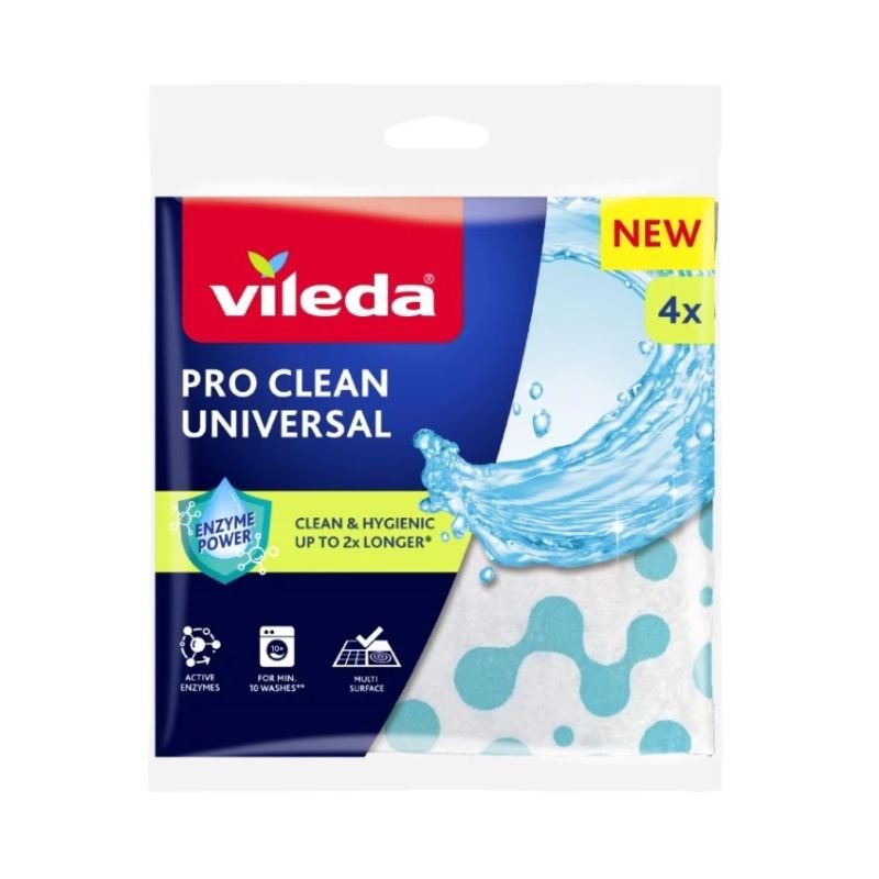 lupin-wear-ca-vileda-pro-clean-universal-cloth-with-enzymes-4-pcs-2341570 Vileda Pro Clean universal cloth with enzymes 4 pcs. - Image 1