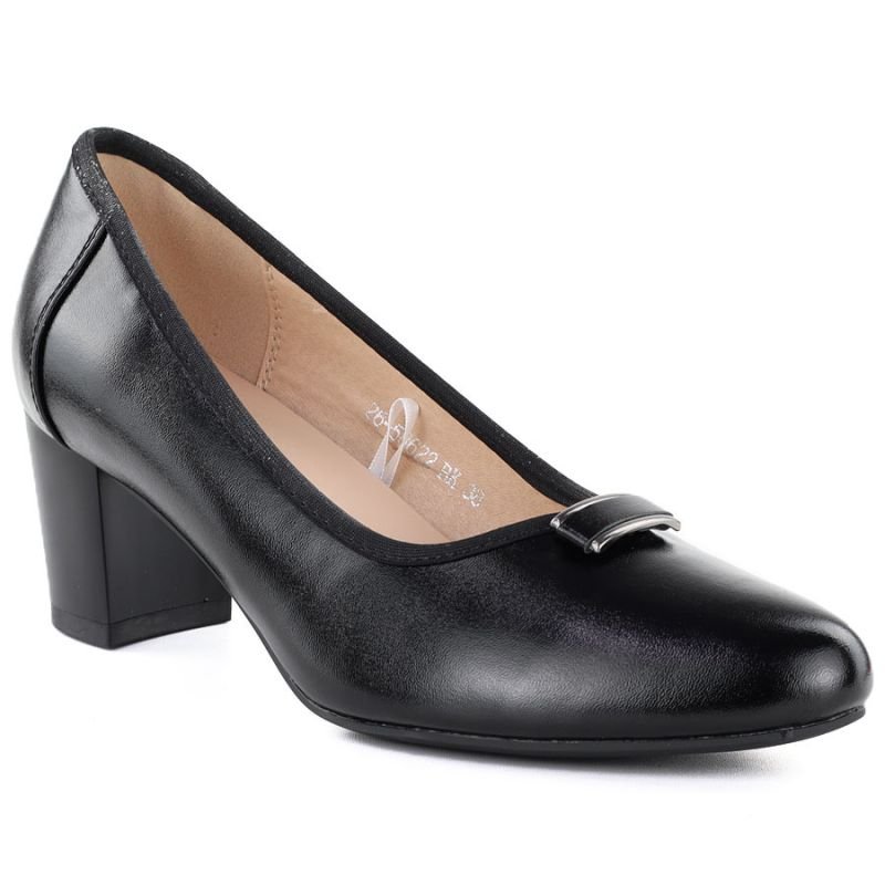 lupin-wear-ca-vinceza-58622-black-block-heel-pumps-2013398 Vinceza 58622 black block heel pumps - Image 1