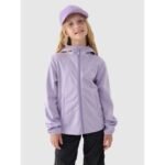 Windproof softshell jacket with neodry 5000 membrane for girls 4F Junior 4FJWAW24TSOFF261-51S