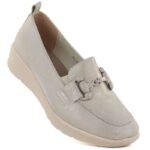 Womens gold platform shoes M.Daszyński MR1840