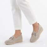 Womens gold platform shoes M.Daszyński MR1840 - Image 5
