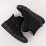 Womens insulated black ankle boots Rieker 55069-00 - Image 6