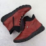 Womens insulated black ankle boots Rieker 55069-35 - Image 4