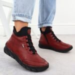 Womens insulated black ankle boots Rieker 55069-35 - Image 6