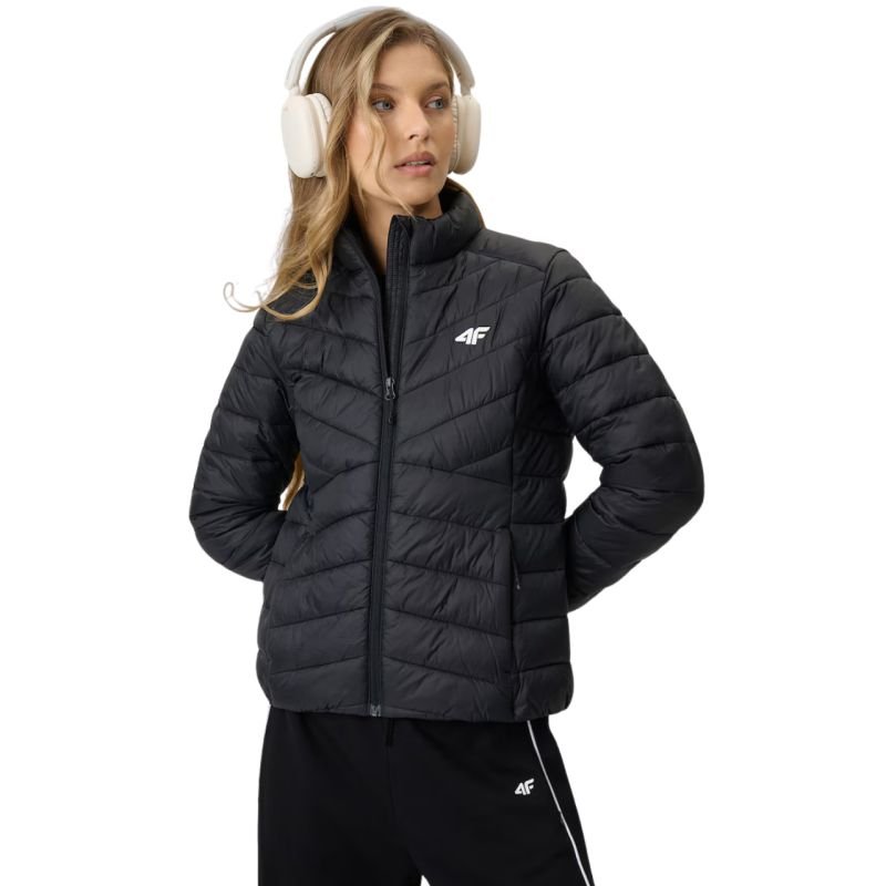 lupin-wear-ca-women-s-jacket-4f-f0855-deep-black-4fwss26tdjaf0855-20s-2865244 Womens jacket 4F F0855 deep black 4FWSS26TDJAF0855 20S - Image 1