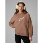 Womens loose sweatshirt with hood 4F 4FRSS26TSWSF2836-83S