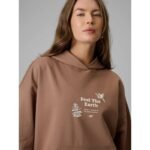 Womens loose sweatshirt with hood 4F 4FRSS26TSWSF2836-83S - Image 5
