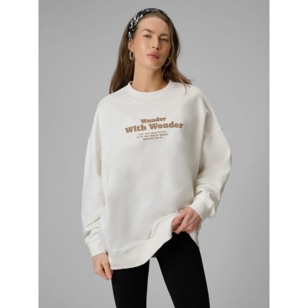 Womens oversize sweatshirt without hood 4F 4FRSS26TSWSF2993-11S