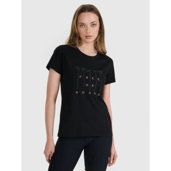 Womens regular printed T-shirt 4F 4FRSS25TTSHF3162-20S