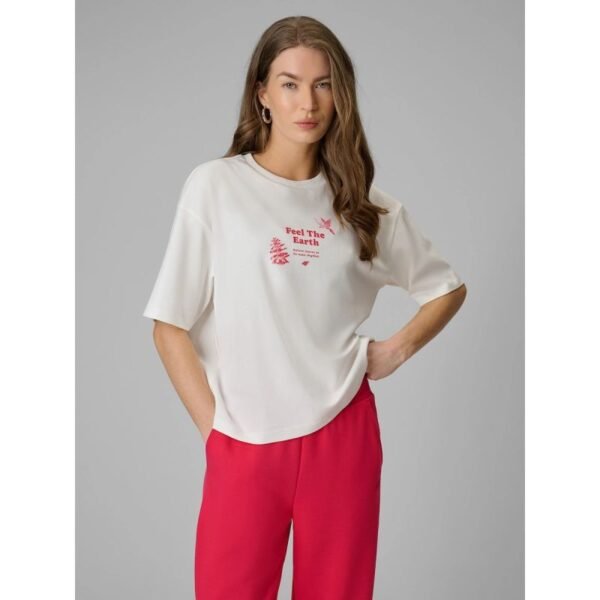 Womens regular printed T-shirt 4F 4FRSS26TTSHF3704-11S