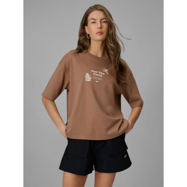 Womens regular printed T-shirt 4F 4FRSS26TTSHF3704-83S