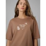 Womens regular printed T-shirt 4F 4FRSS26TTSHF3704-83S - Image 4